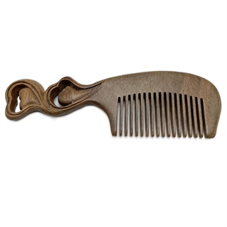 Kam med dobbelt hjerte-håndtag